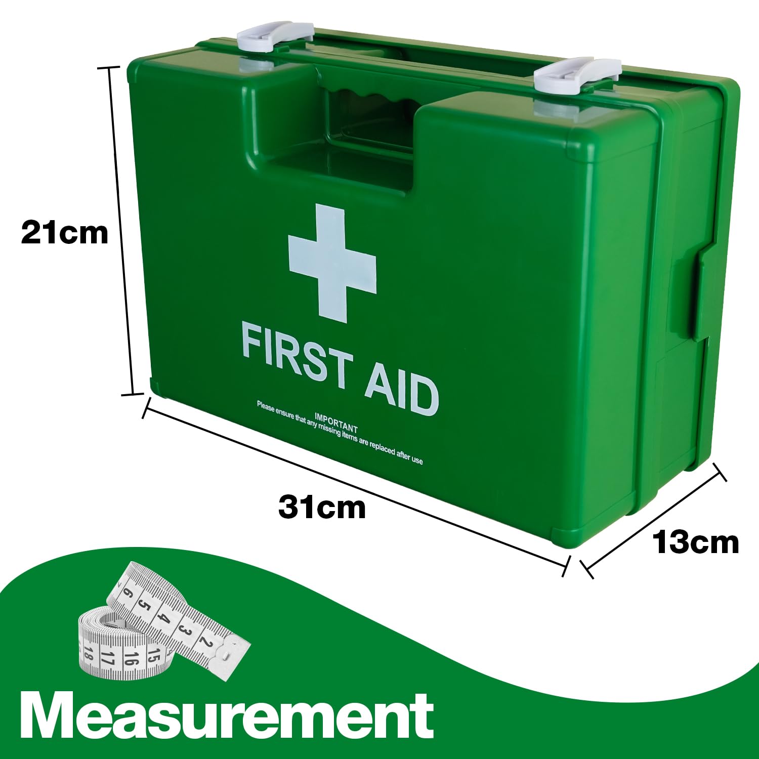 M- empty first aid box